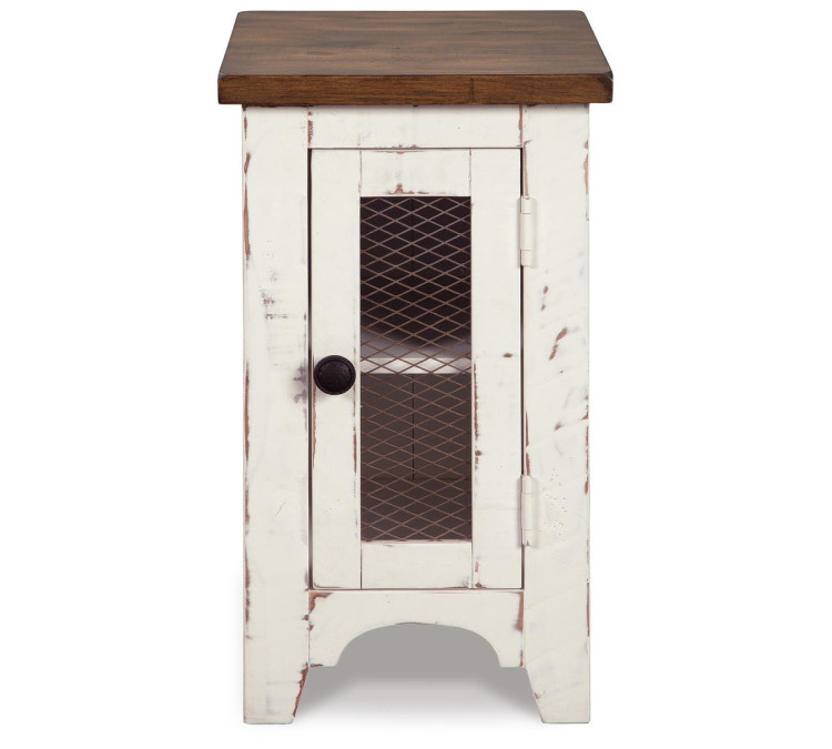 Wystfield Chairside End Table - White/Brown