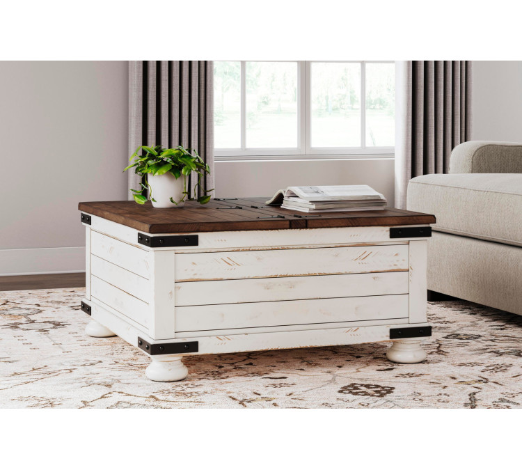 Wystfield Coffee Table - White/Brown