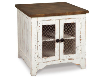 Wystfield End Table - White/Brown