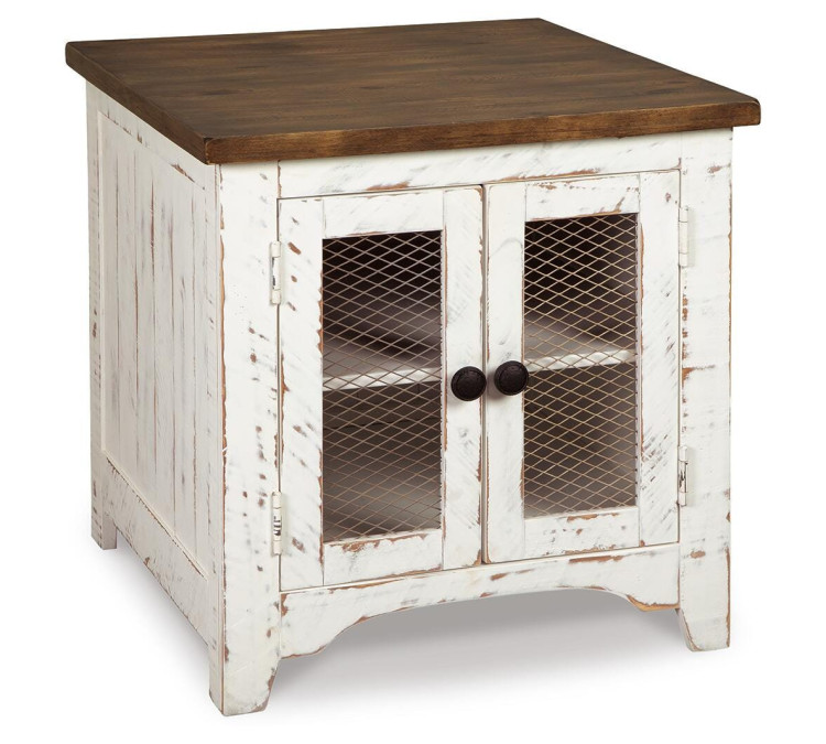 Wystfield End Table - White/Brown