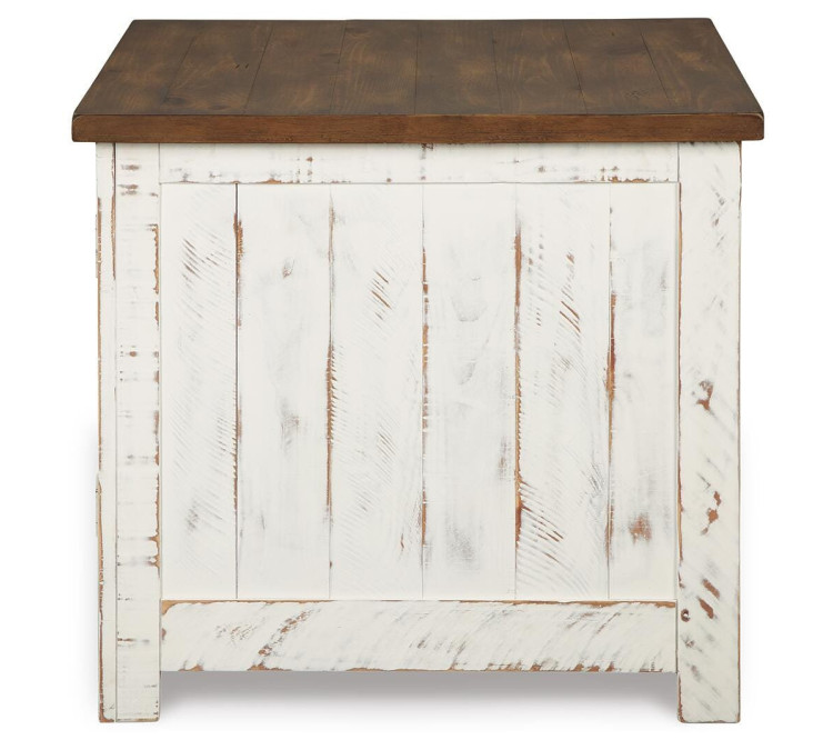 Wystfield End Table - White/Brown