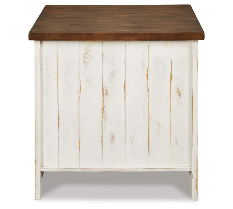 Wystfield End Table - White/Brown