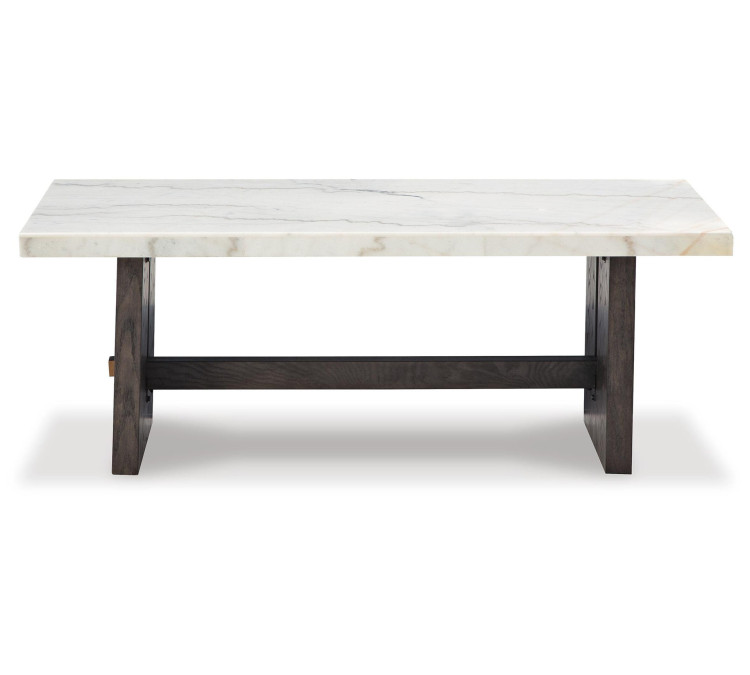 Burkhaus Coffee Table - White/Dark Brown