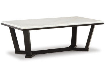 Fostead Coffee Table - White/Espresso