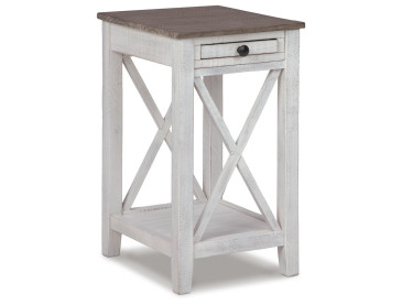Adalane Accent Table - White/Gray