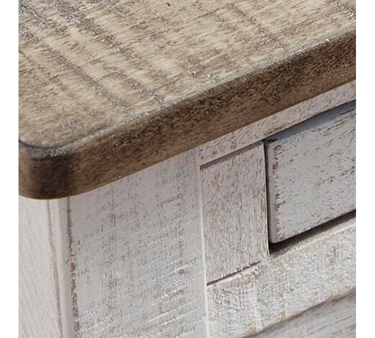 Adalane Accent Table - White/Gray