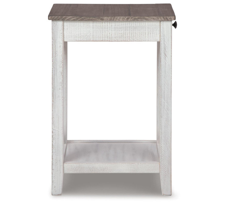 Adalane Accent Table - White/Gray