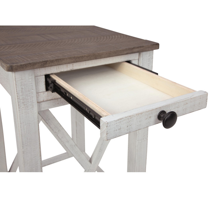 Adalane Accent Table - White/Gray