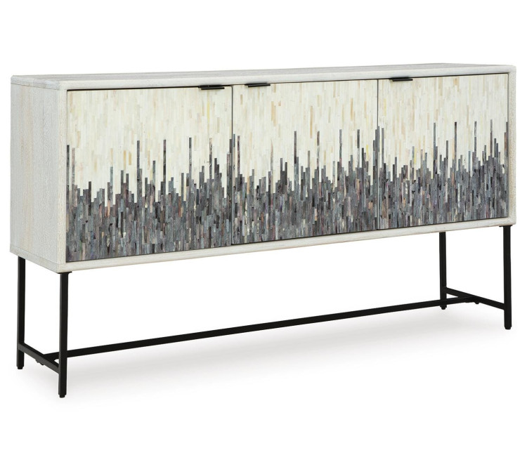 Freyton Accent Cabinet - White/Gray