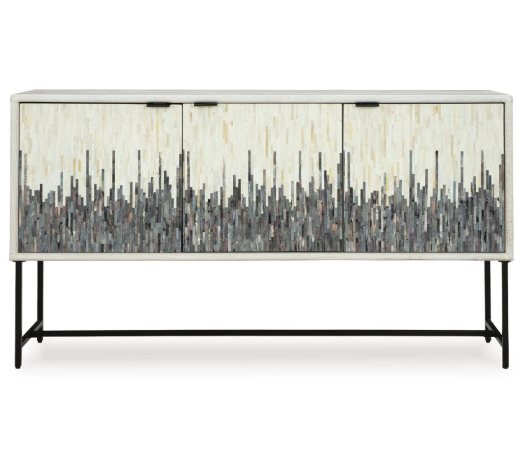 Freyton Accent Cabinet - White/Gray