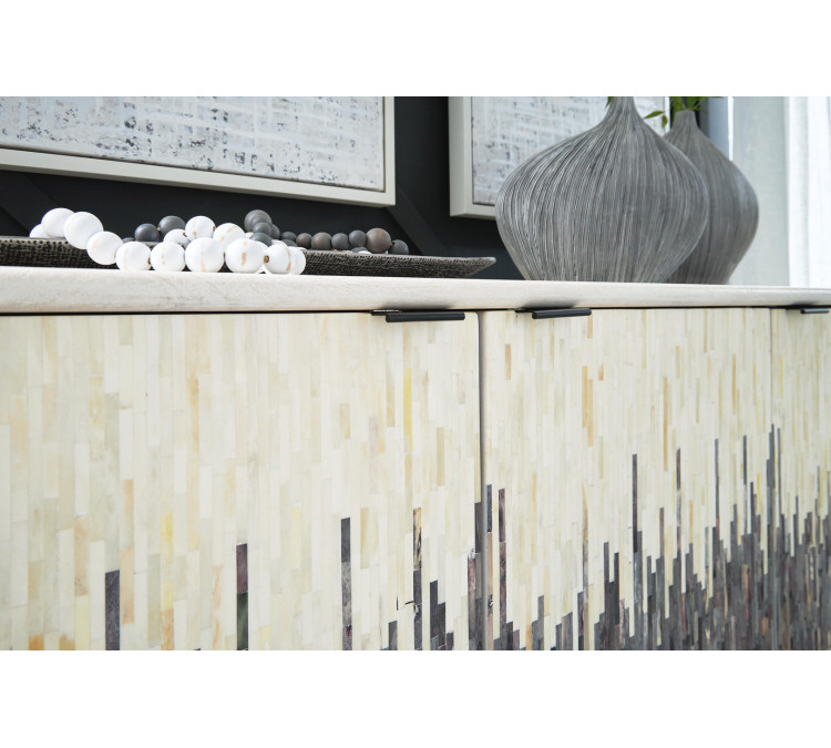 Freyton Accent Cabinet - White/Gray