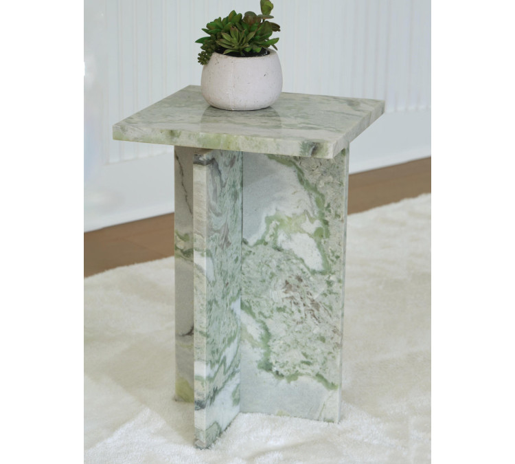 Deaconwell Accent Table - White/Green