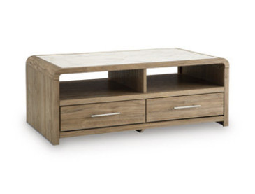 Dovander Coffee Table - White/Natural