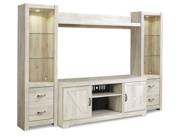 Bellaby 4-Piece Entertainment Center - Whitewash