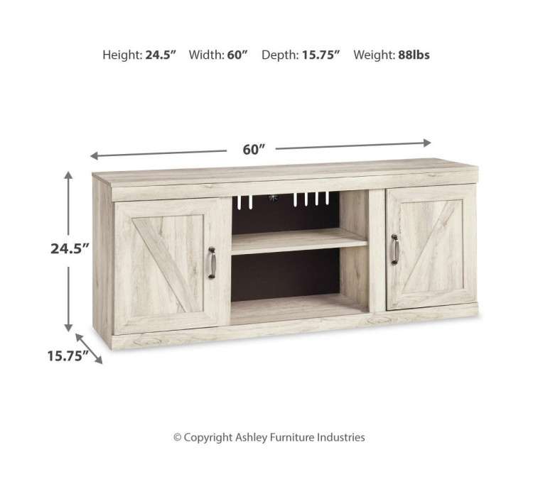 Bellaby 4-Piece Entertainment Center - Whitewash