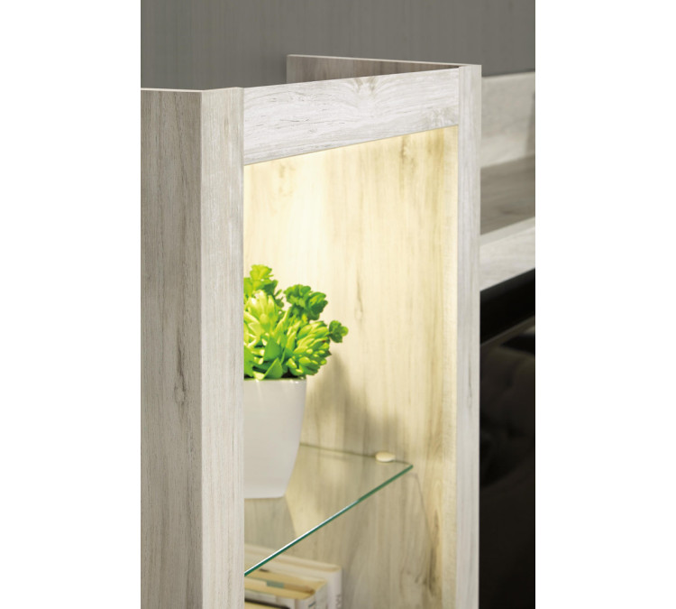 Bellaby 4-Piece Entertainment Center with Electric Fireplace - Whitewash