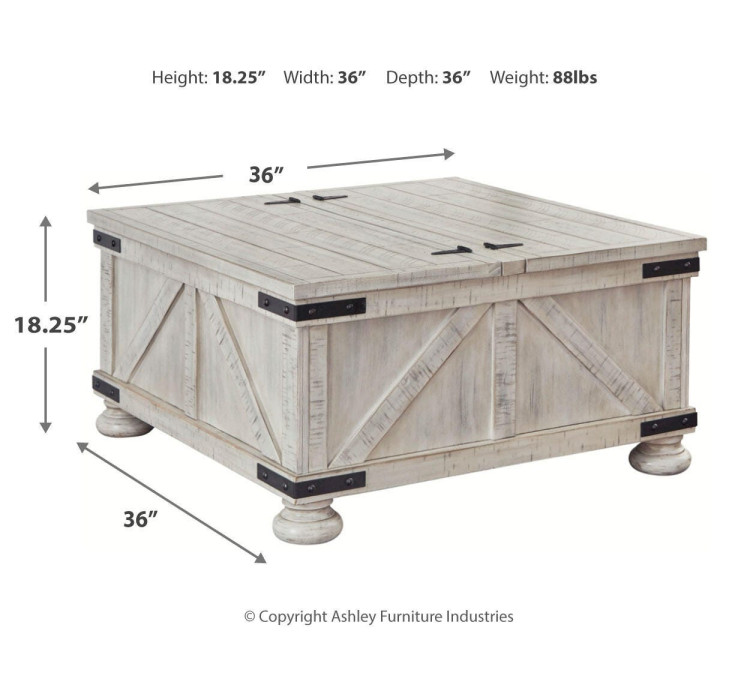 Carynhurst Coffee Table - Whitewash