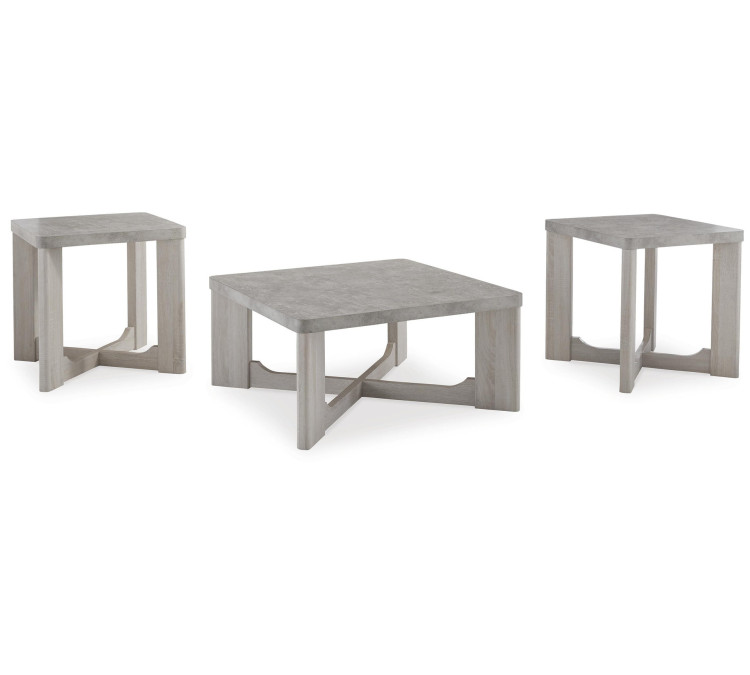 Garnilly Table (Set of 3) - Whitewash