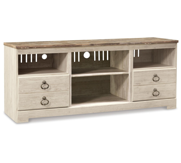 Willowton 3-Piece Entertainment Center - Whitewash