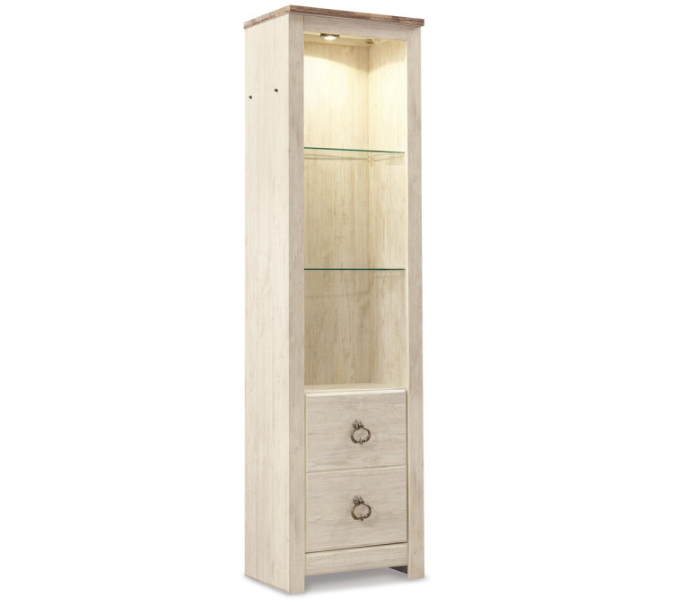 Willowton 3-Piece Entertainment Center - Whitewash
