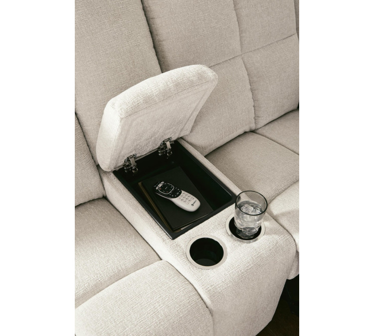 Orlen Reclining Loveseat with Console - Winter