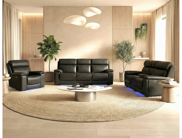 Zenith Power Immersive Audio Reclining Set, Built/In Speakers, Lighting And Vibration