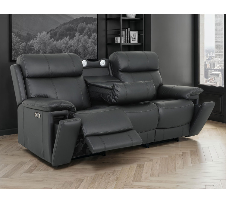 Zenith Power Immersive Audio Reclining Set, Built/In Speakers, Lighting And Vibration